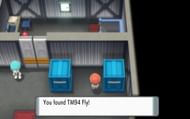 The side warehouse with the Fly TM is where Pokemon trainers can find the way to the Galactic Key (Image via The Pokemon Company)